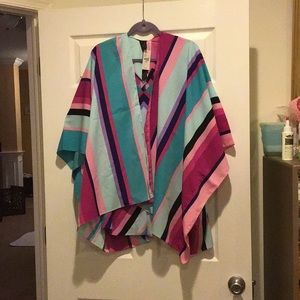 One Size striped Coverlet by Lane Bryant